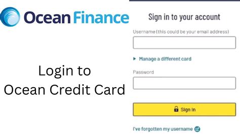 ocean finance credit card sign in